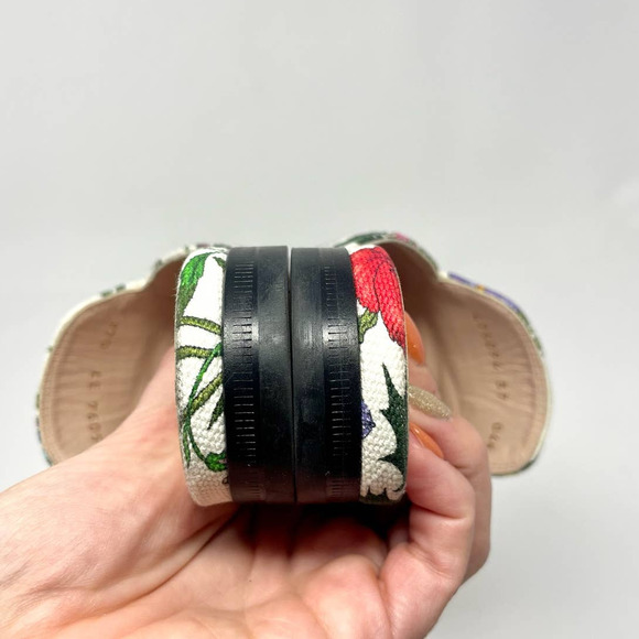 Gucci Princetown Mule Floral Canvas Slipper Loafer Slip On Horsebit Shoe EU 37 - Picture 6 of 11